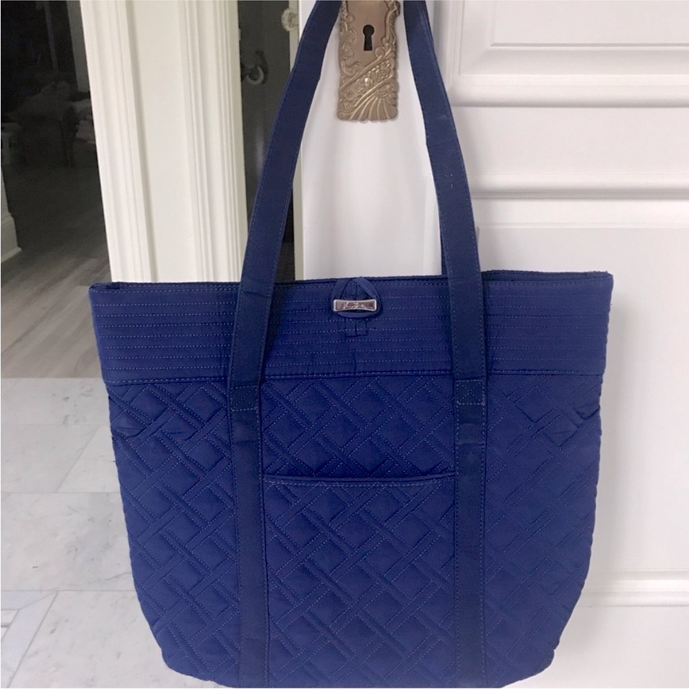 Vera Bradley Blue Quilted Tote Bag